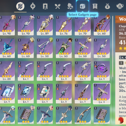90LVL⭐Qiqi(C1)🔥Diluc(C1)⭐Kaedehara Kazuha🔥Arataki Itto⭐Tartaglia🔥Jean⭐Aloy💜EU💜Wolf's Gravestone  |5 stars*  Weapons💜31 CHARACTERS💜AR. 55💜138 PRIMOGEM 1